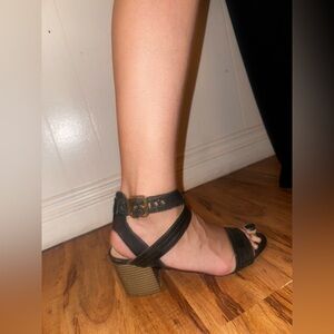 Elegant Black Strappy Heels